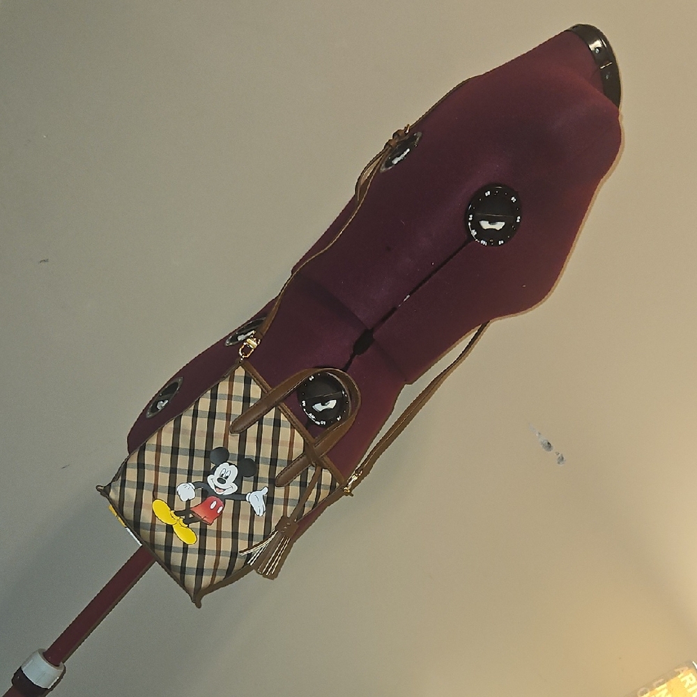 Disney x DAKS Checkered Mickey Bag